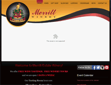 Tablet Screenshot of merrittestatewinery.com